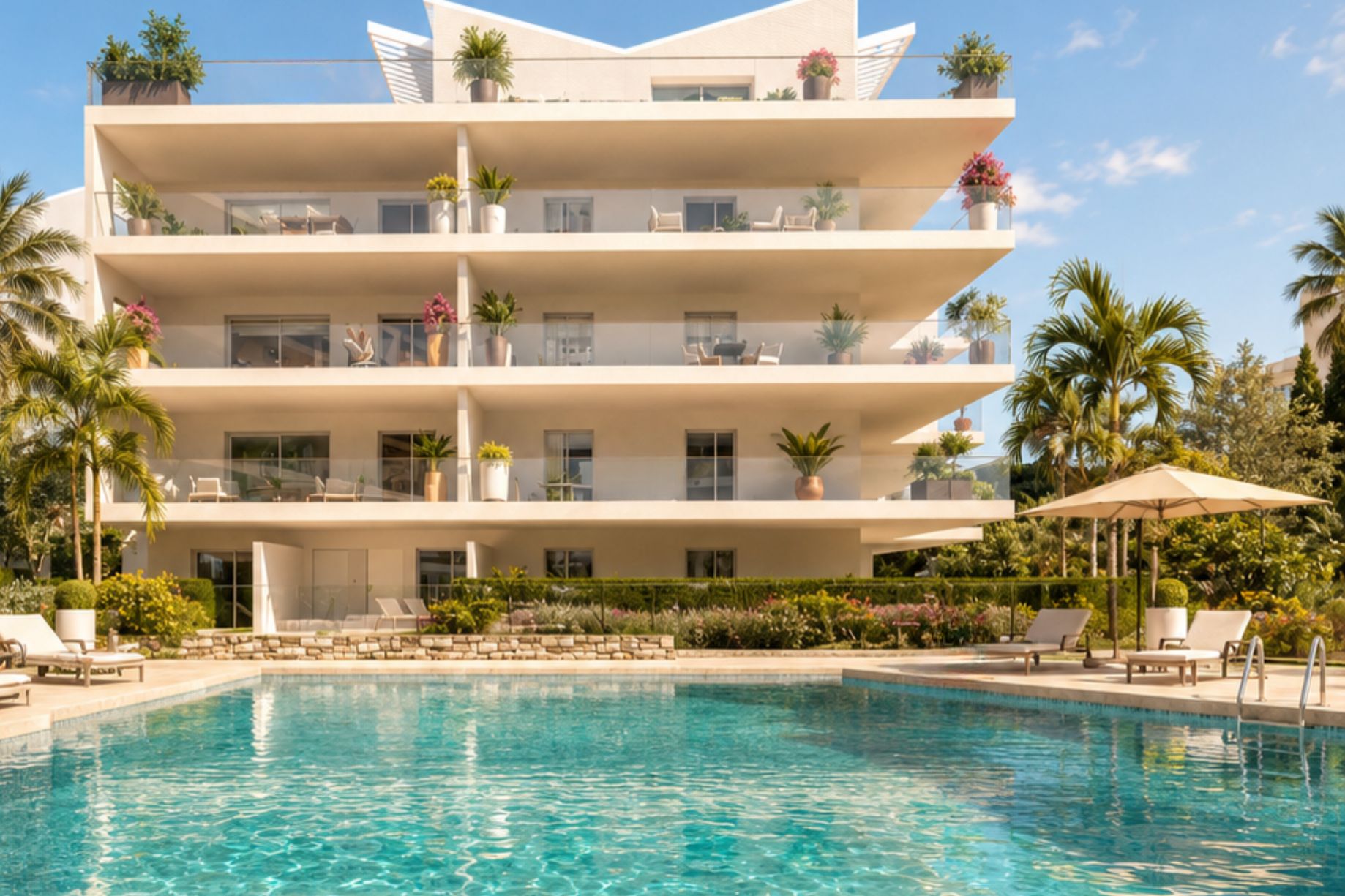 Cannes, Côte d'Azur, France — 2-Bed Garden Apartment With Private Garden, Wrap-Around Terrace & Pool