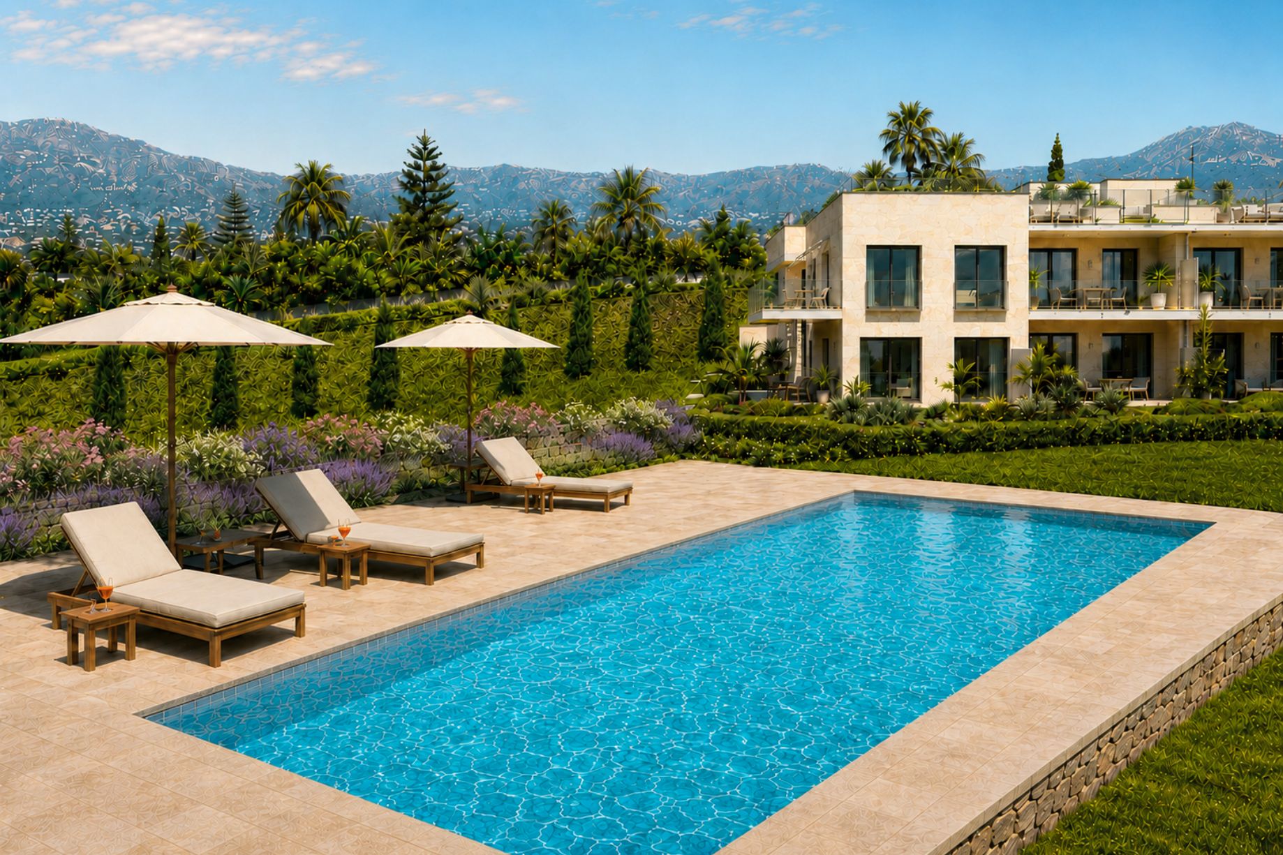 Nice, Côte d'Azur, France — 2-Bed Garden Apartment With Sea Views & Pool
