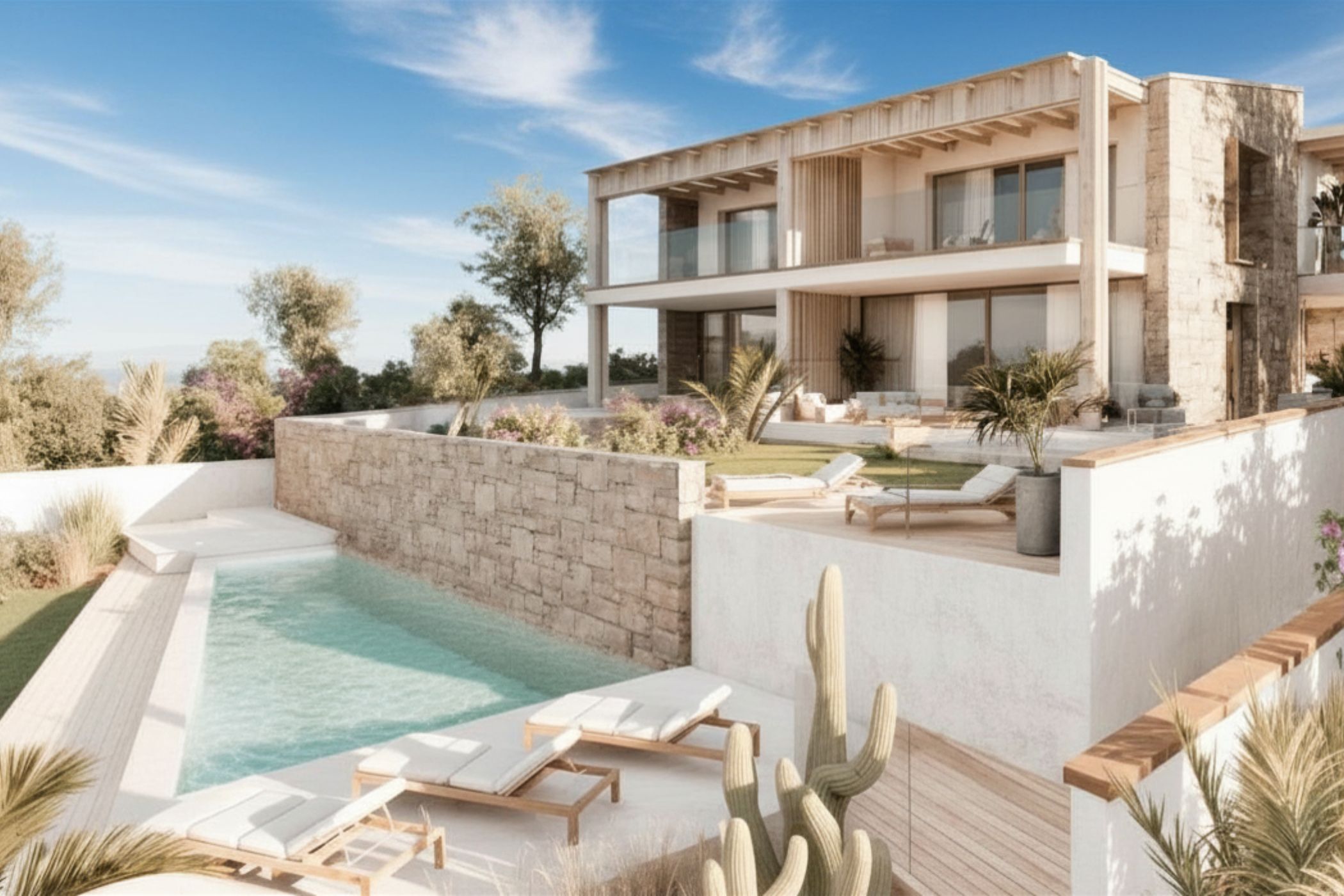 Palau, Sardinia, Italy — 2-Bed Garden Apartment With Sea View & Pool